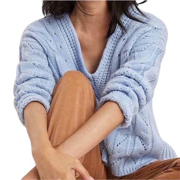 Anthropologie Ramona Cable-Knit Sweater. Pre-Owned. - Picture 3 of 13